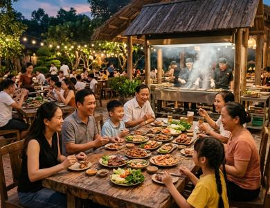 Làng Nướng Thơm – Địa Điểm Ăn Uống Lý Tưởng Cho Gia Đình Và Bạn Bè